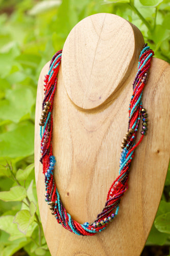 Multi string necklace